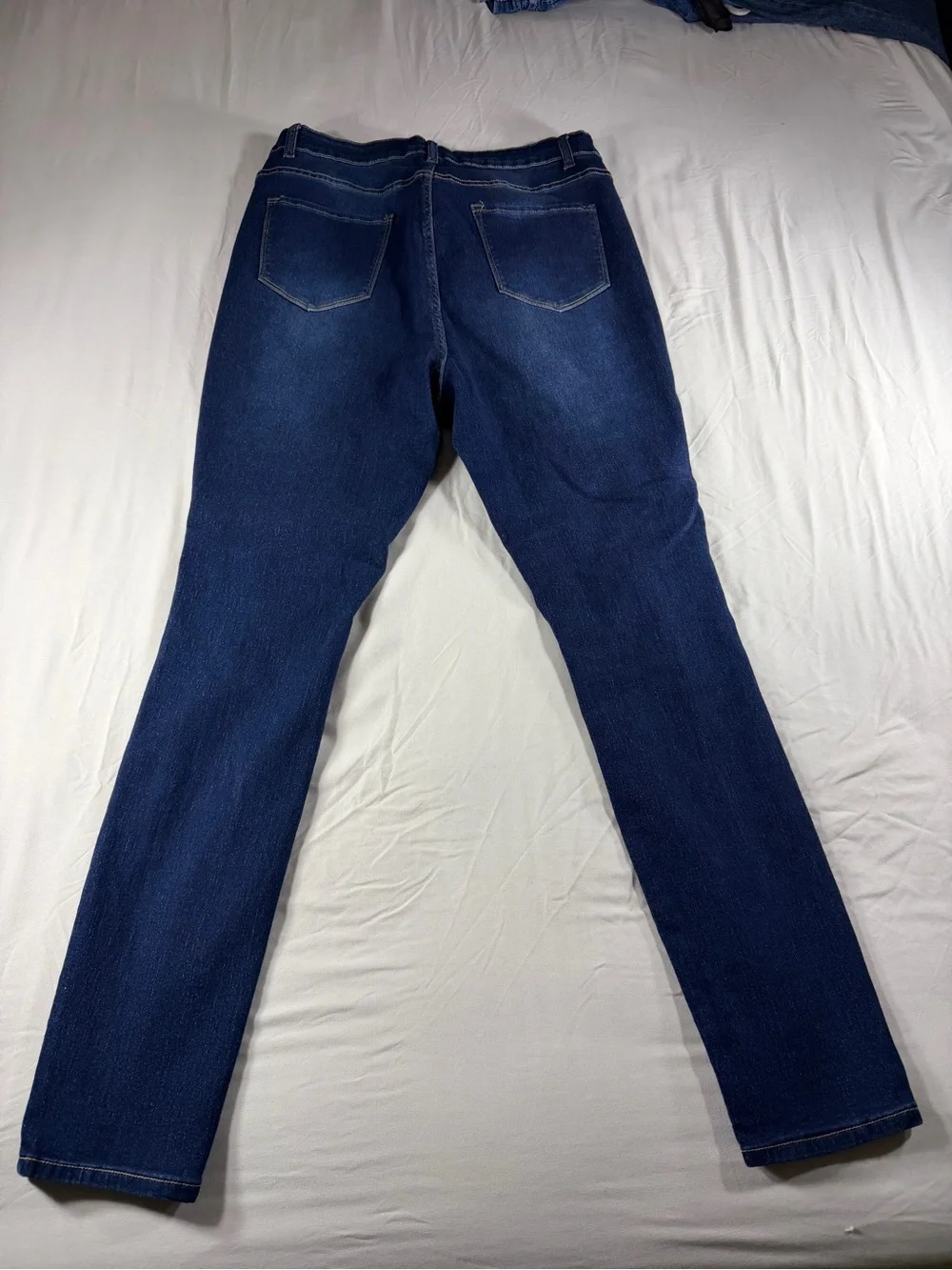 Fashion Nova Womens Distressed Skinny Plus Jeans Size 20 Dark Wash Denim Stretch